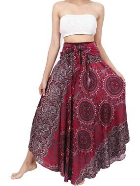 Women's Long Bohemian Gypsy Skirt | Boho Chic, Flowy, Festival Fashion